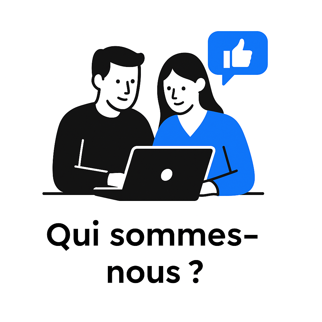 illustration-smartoutils-equipe-it-collaboration Deux experts en informatique collaborant devant un écran, illustrant l’équipe derrière SmartOutils